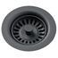 Polymer Drain Fitting w/ Removable Basket Strainer and Rubber Stopper (Dusk Gray)