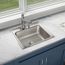 Lustertone Classic Stainless Steel 22" x 19-1/2" x 7-5/8" 3-Hole Single Bowl Drop-in Sink