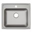 Lustertone Classic Stainless Steel 22" x 19-1/2" x 5-1/2" Single Bowl Drop-in ADA Sink (4-Hole)