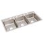 Lustertone Classic Stainless Steel 46" x 22" x 7-5/8" 6-Hole Triple Bowl Drop-in Sink