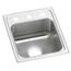 Celebrity Stainless Steel 15" x 17-1/2" x 7-1/8" 3-Hole Single Bowl Drop-in Bar Sink