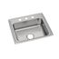 Celebrity Stainless Steel 22" x 19-1/2" x 7-1/8" 3-Hole Single Bowl Drop-in Sink