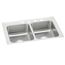 Celebrity Stainless Steel 33" x 19-1/2" x 7-1/8" 4-Hole Equal Double Bowl Drop-in Sink