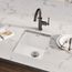 Fireclay 16-7/16" x 18-15/16" x 9-1/16" Single Bowl Undermount Bar Sink (White)