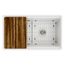 Fireclay 33" x 18-13/16" x 9-5/8" Single Bowl Farmhouse Workstation Sink Kit (White)