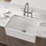 Fireclay 30" x 19-15/16" x 9-1/8" Single Bowl Farmhouse Sink (White)