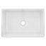 Fireclay 30" x 19-15/16" x 9-1/8" Single Bowl Farmhouse Sink (White)