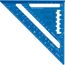 7" True Blue Laser Etched Rafter Square, E2994
