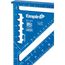 7" True Blue Laser Etched Rafter Square, E2994