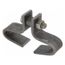5" Electro-Galvanized Center Beam Clamp, 3/4" Rod, 1,000 lb Capacity
