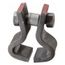 4" Electro-Galvanized Center Beam Clamp, 1" Rod, 3,000 lb Capacity