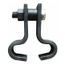 5" Electro-Galvanized Center Beam Clamp, 1" Rod, 3,000 lb Capacity