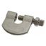 5/8" 304 Stainless Steel C-Clamp w/ Bottom Locking Nut, 550 lb Capacity