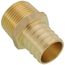 1" PEX x 3/4" NPT Brass Male Adapter (Lead Free)