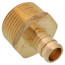 1/2" PEX x 3/4" NPT Brass Male Adapter (Lead Free)