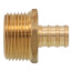 1/2" PEX x 3/4" NPT Brass Male Adapter (Lead Free)