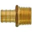 5/8" PEX x 1/2" NPT Brass Male Adapter (Lead Free)