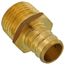 5/8" PEX x 1/2" NPT Brass Male Adapter (Lead Free)