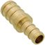 3/8" PEX x 1/2" PEX Brass Coupling (Lead Free)