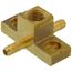 1/4" Barb x 1/4" Barb x 1/8" FPT Brass Female Drop Ear Adapter Tee