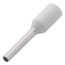 0.531" Polypropylene-Insulated Ferrule, 20 AWG/0.5mm2 (White)