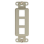 Quickport, Decora Insert, 3-port (Light Almond)