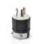 30A, 480V 3-Phase, NEMA L12-30P, 3P, 3W, Locking Plug, Non-Grounding (Black/White)