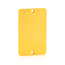 Coverplate, Standard, Single-Gang, Thermoplastics, Blank (Yellow)