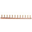 2" x 4" Copper Manifold with R25 Ball Valve, 12 outlet