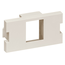 1-port MOS Quickport, Adapter, 1 Unit High (Light Almond)