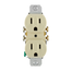 15A Duplex Outlet/receptacle, No Ears, Grounding (Ivory)