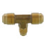 (44-664) 3/8" x 1/4" Brass Reducing Flare Tee