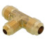 (44-886) 1/2" x 3/8" Brass Reducing Flare Tee