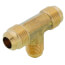 (44-886) 1/2" x 3/8" Brass Reducing Flare Tee