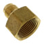 (46-612) 3/8" Flare x 3/4" FIP Brass Coupling Adapter