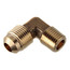 (49-64) 3/8" Flare x 1/4" MIP Brass Elbow