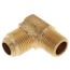 (49-86) 1/2" Flare x 3/8" MIP Brass Elbow