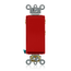 3A 24V Decora Plus Rocker, Double-Throw Ctr-OFF Momentary Contact, 1P AC Quiet Switch (Red)
