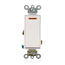 20A, 277v, Decora Plus Rocker Lighted Handle, Illum Off 1-pole AC Quiet Switch, Comm (White)
