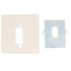 Wallplate For Low Voltage Thermostats, (5-5/8" x 5-3/4")