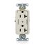 Decora Plus Duplex Receptacle, Heavy-Duty Industrial, 20A 125V NEMA 5-20R, 2P 3W (Light Almond)