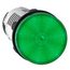 Harmony XB7 Monolithic Pilot Light w/ Integral LED & Faston Connectors - Green (230-240 VAC)