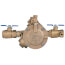 1-1/4" 825Y-QT Y Pattern Design Reduced Pressure Zone Assembly Backflow Preventers w/ Flood Sensor