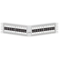 Angled Quickport, Patch Panel, 48-port, 2RU (White)