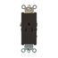 20A Decora Plus Single Receptacle/outlet, Commercial Grade, Self-grounding (Black)