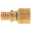 3/4" F2080 PEX x 1" Copper Pipe Adapter, for Rehau Tools Only (Lead Free Brass) 