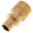 3/4" F2080 PEX x 1" Copper Pipe Adapter, for Rehau Tools Only (Lead Free Brass) 