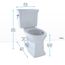 CST404CEF#51 Promenade II 2-Piece Elongated 1.28 GPF Universal Height Toilet (Ebony)