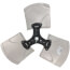 19" CCW 3 Blade Fan w/ 1/2" Bore (33° Pitch), FAN03753