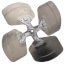 18" CW 4 Blade Fan w/ 1/2" Bore (34° Pitch), FAN01209
